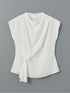 LC Waikiki Draped Collar Plain Crepe Women's Blouse